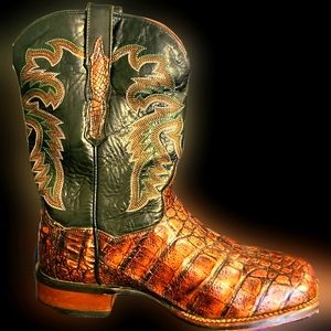 Dan Post Everglade Caiman Crocodile Men's size 10½ boots